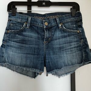 Citizens of Humanity Blue Denim Women's Shorts